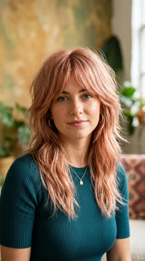 15 Copper Curtain Bangs Styles (+ How to Prevent High-Maintenance Fading)