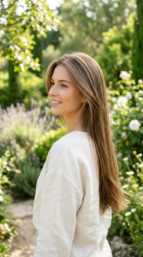 15 Long Straight Hairstyles Packed with Crown Volume