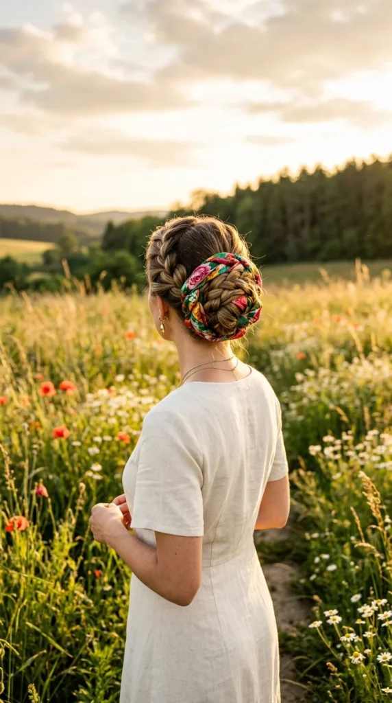 20 Scarf Hairstyles to Give Your Updo an Instant Upgrade